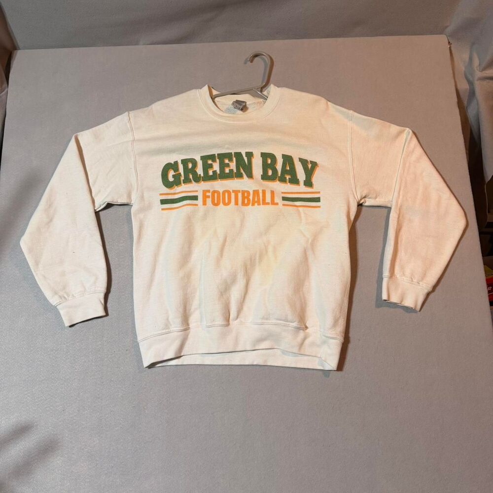 Nfl Men's White and Cream Sweatshirt